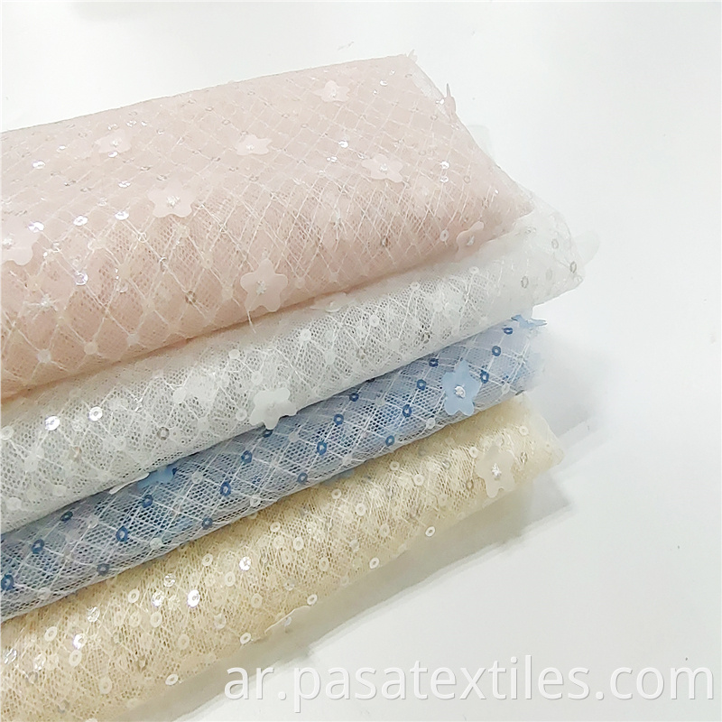 High Quality embroidered tulle fabric 